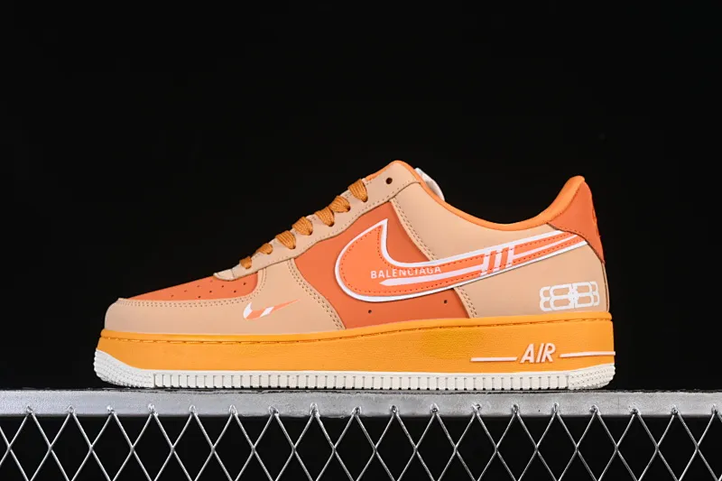 All categories Nk Air Force 1 Air Force series Nk Air Force 1 Low Air Force low-top Nike Air Force 1'07 Low Balenciaga co-branded Vibrant Orange Air Force 1 low-top casual sneakers SY1388-002